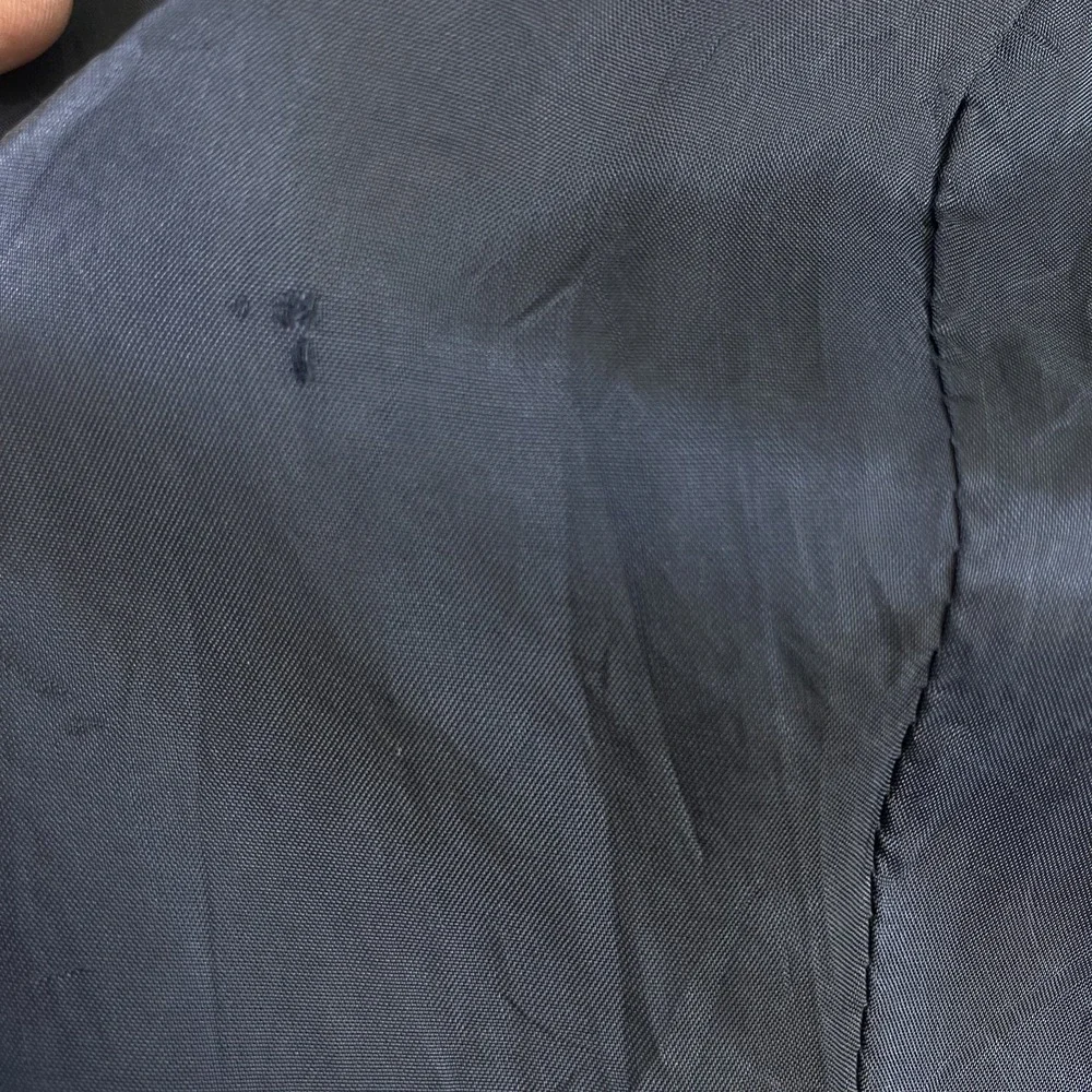 Vintage 1990s Ralph Lauren Collection Classics Sz 6 Blue Striped Wool SEE NOTES - Picture 5 of 14